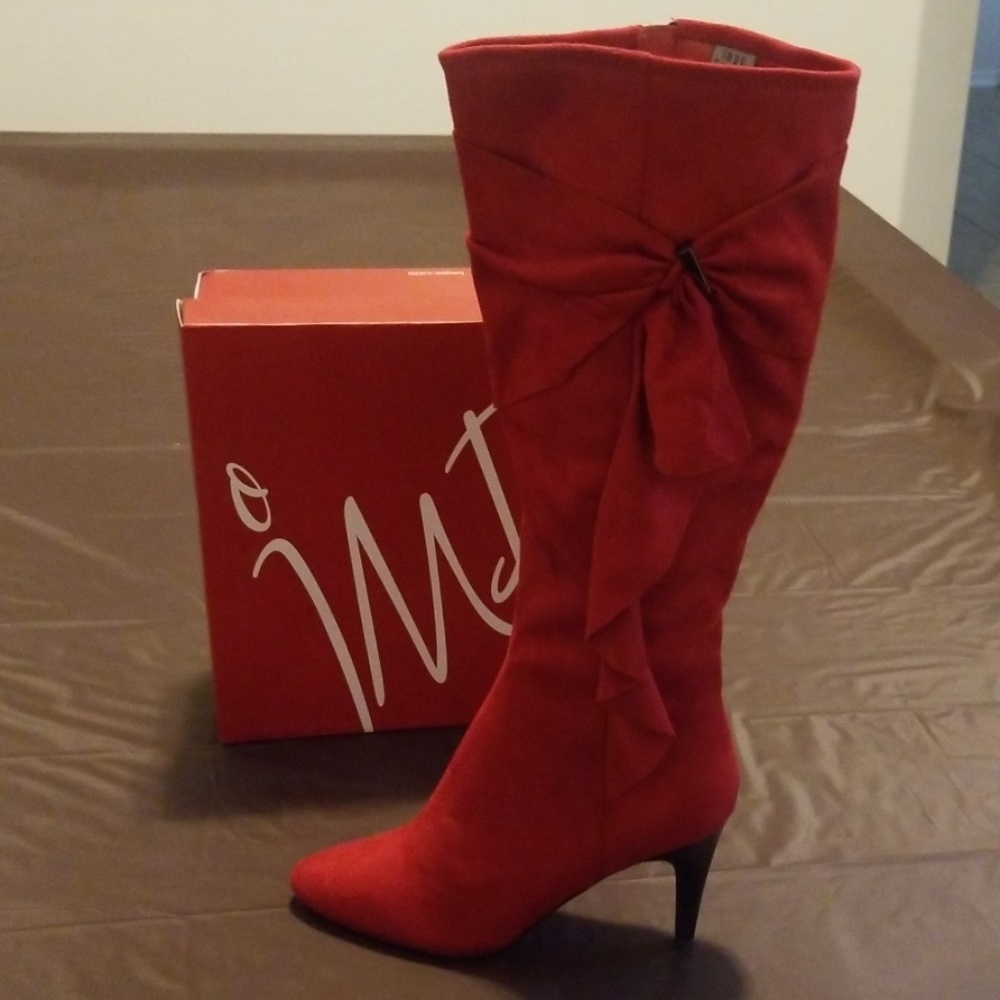 Scarlet Red Impo Boots